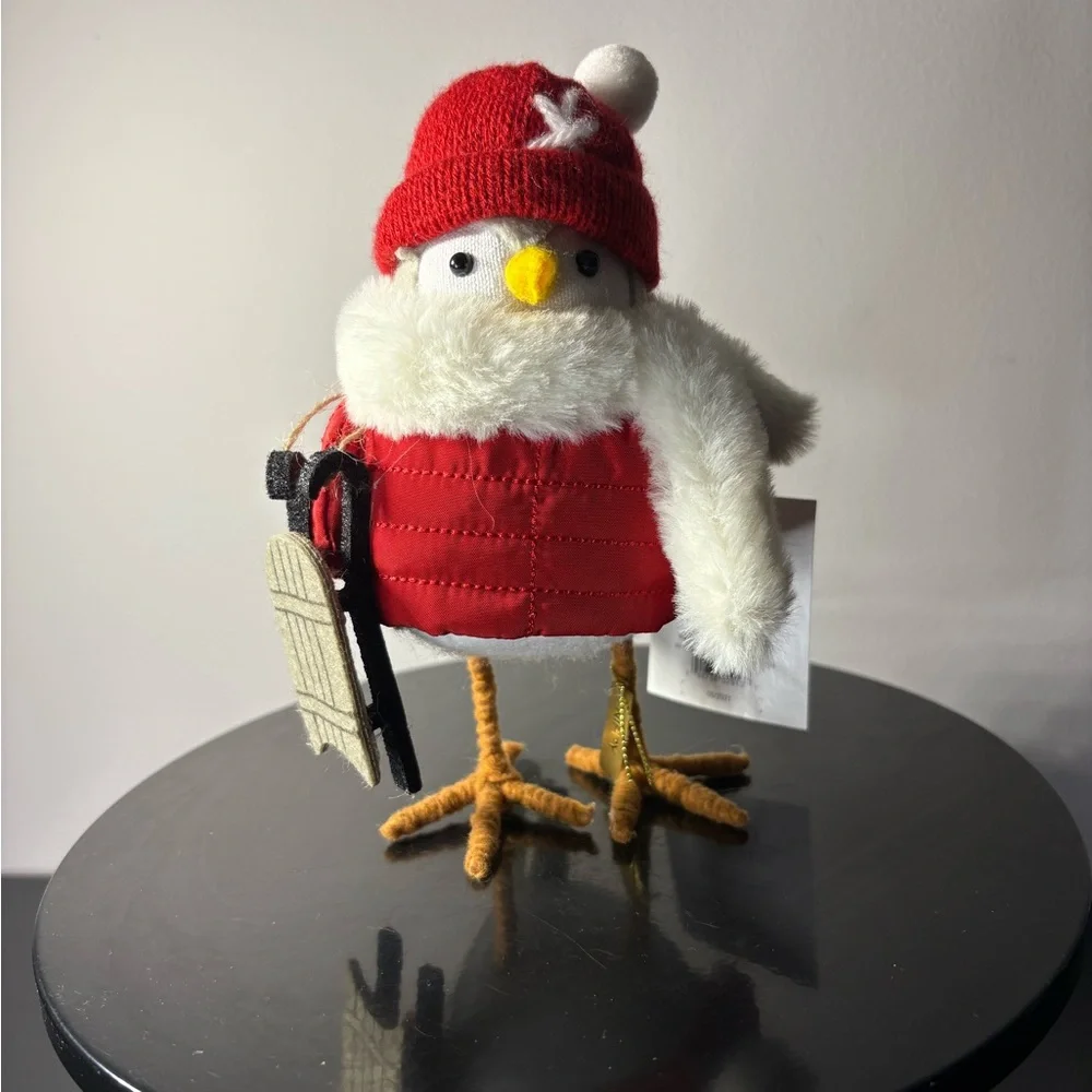 Target Featherly Friends Winter Christmas Bird Nippy 2021 Red Hat Jacket Sled